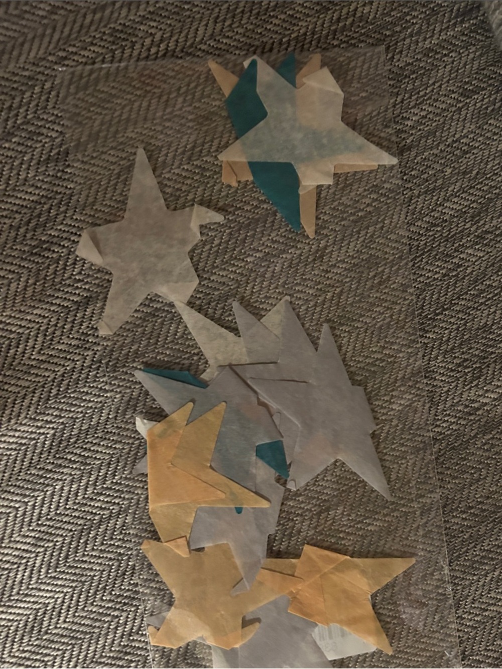 Taylor Swift star confetti in gold, silver, teal- Folklore